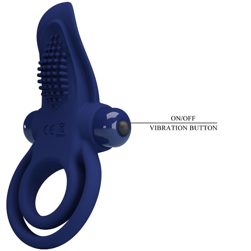 Pretty Love - Bronson Bague Double avec Vibration Bleu