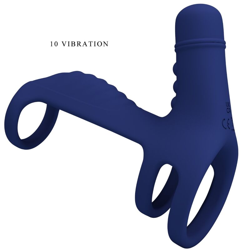 Pretty Love - Anneau Vibrant Elish avec Extension Bleu