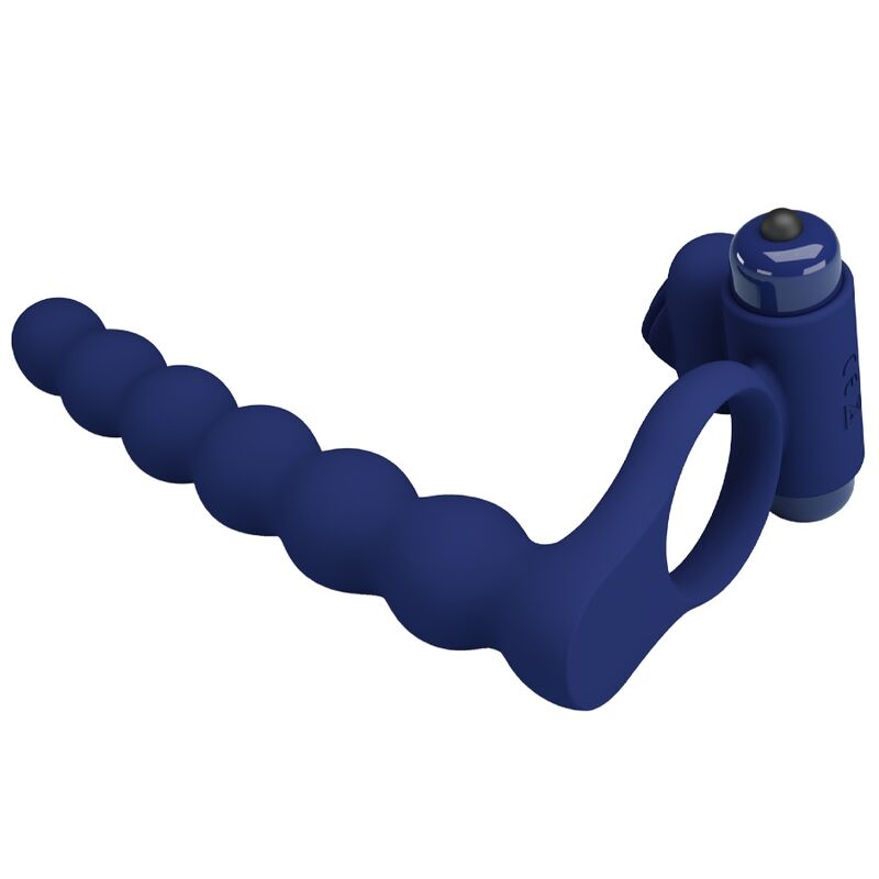 Pretty Love - Ajmal Anneau Vibrant avec Plug Bleu