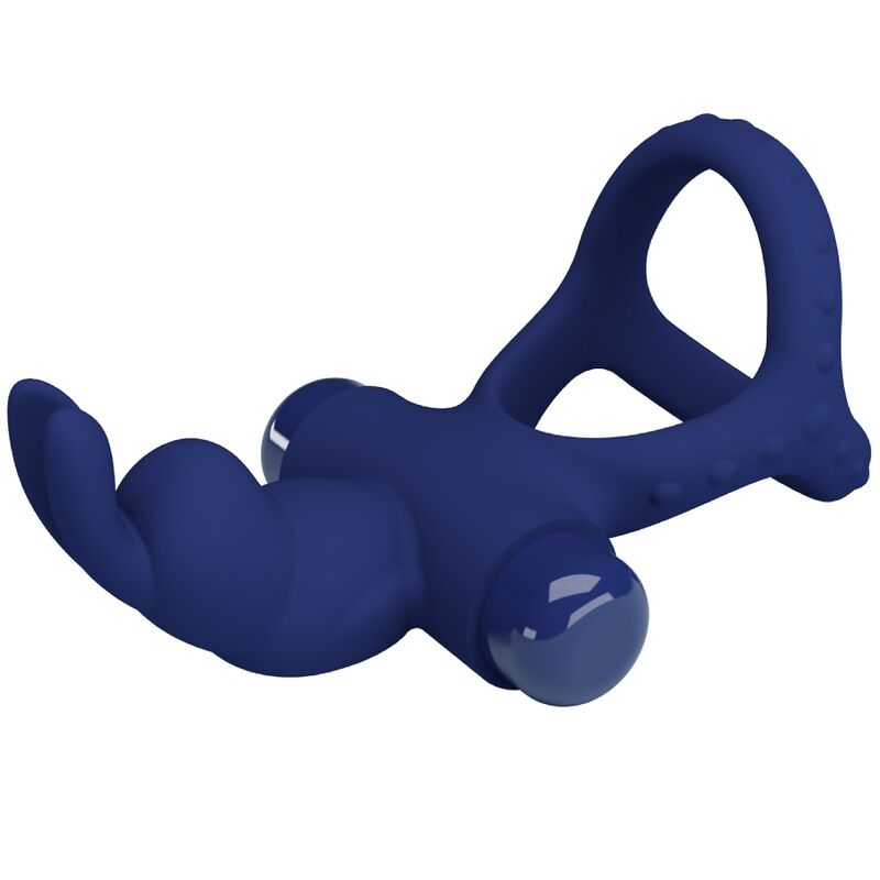 Pretty Love - Luchito Double Anneau Vibrant Lapin Bleu