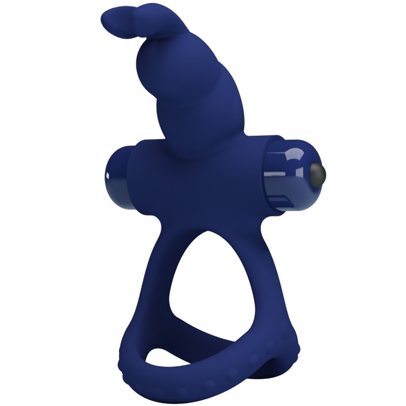 Pretty Love - Luchito Double Anneau Vibrant Lapin Bleu