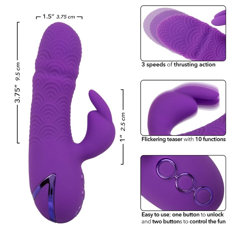 Calexotics - Manhattan Beach Marvel Vibrateur Rabbit Violet par California Dreaming