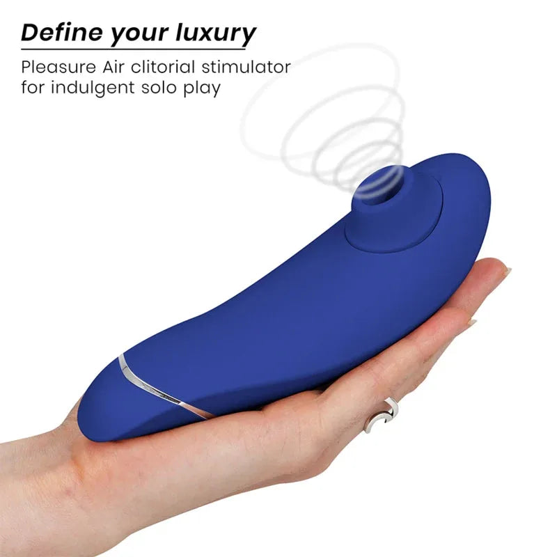 Stimulateur clitoridien bleu en silicone pour plaisir intense solo.