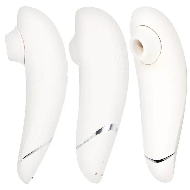 Stimulateur intime blanc, élégant design ergonomique, idéal pour une expérience sensorielle ultime et discrète.