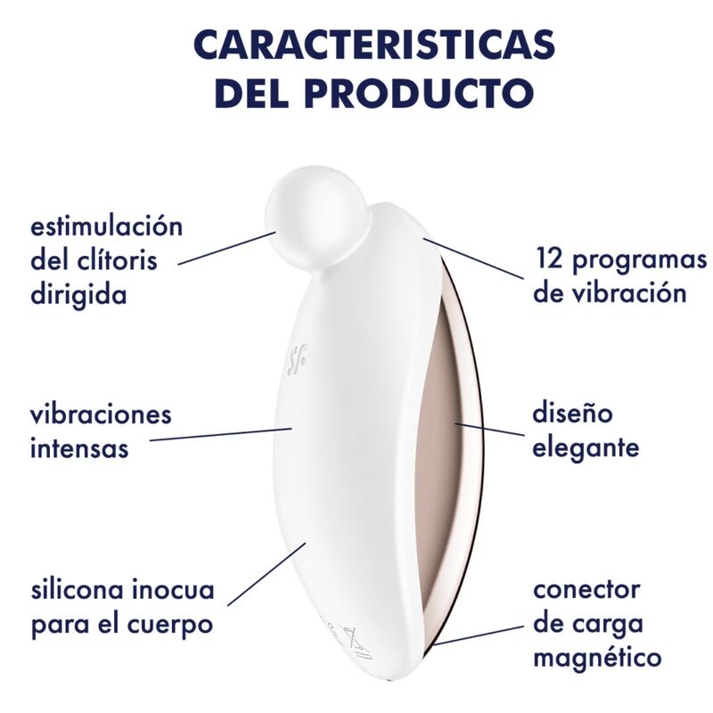 Satisfyer - Spot On 2 Vibrateur Lay-on Blanc