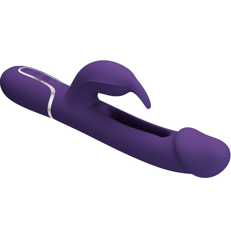 Pretty Love - Vibrateur Multifonction 3 en 1 Kampas Rabbit avec Langue Violet