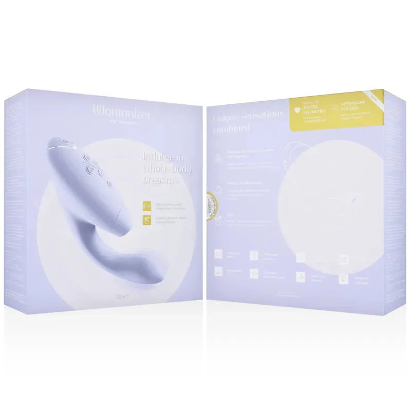Stimulateur Womanizer blanc, technologie innovante, plaisir intense et ergonomie parfaite.