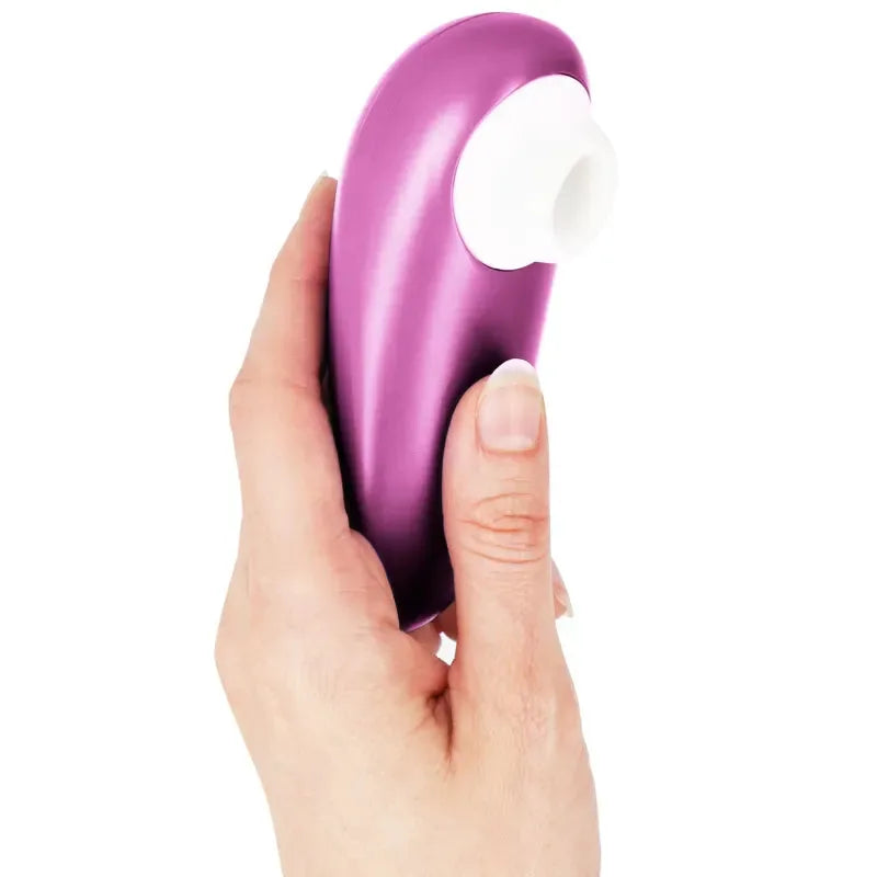 Stimulateur clitoridien violet design ergonomique, idéal pour une exploration discrète et plaisante.