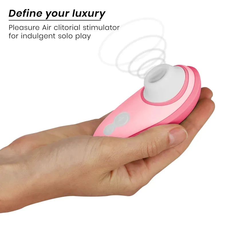 Stimulateur clitoridien rose, technologie Pleasure Air, luxe intime.