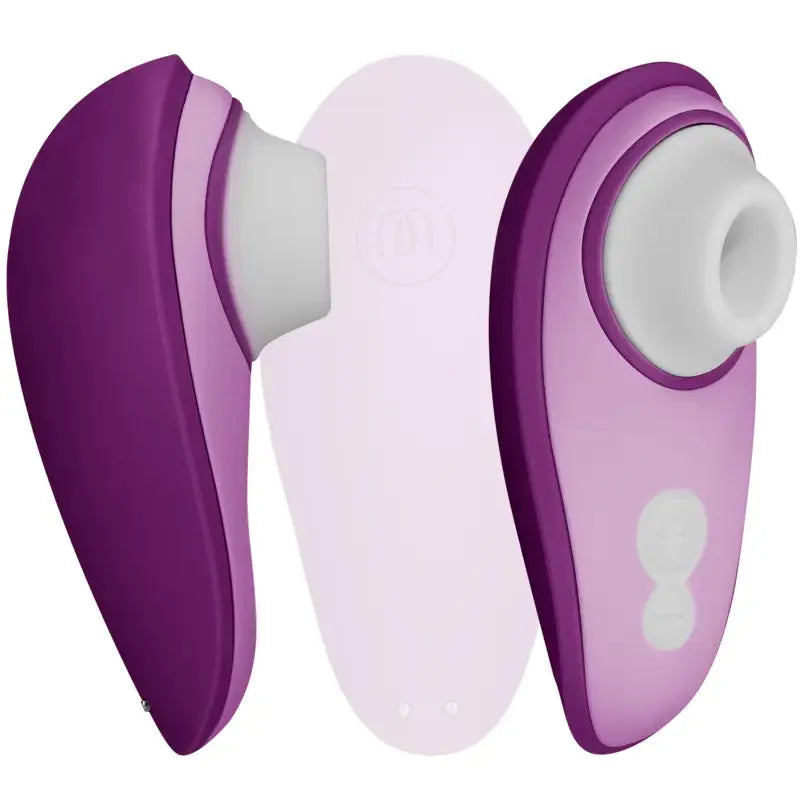 Stimulateur clitoridien violet en silicone élégant et ergonomique, pour un plaisir intense et discret.