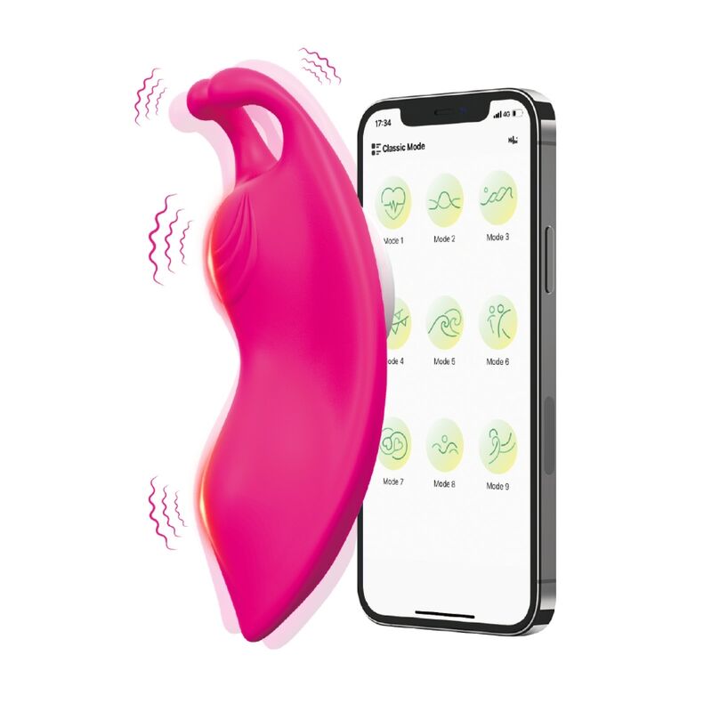 Armony - Honeybee Wearable Panties Vibrateur G-spot Fuchsia - Application Gratuite