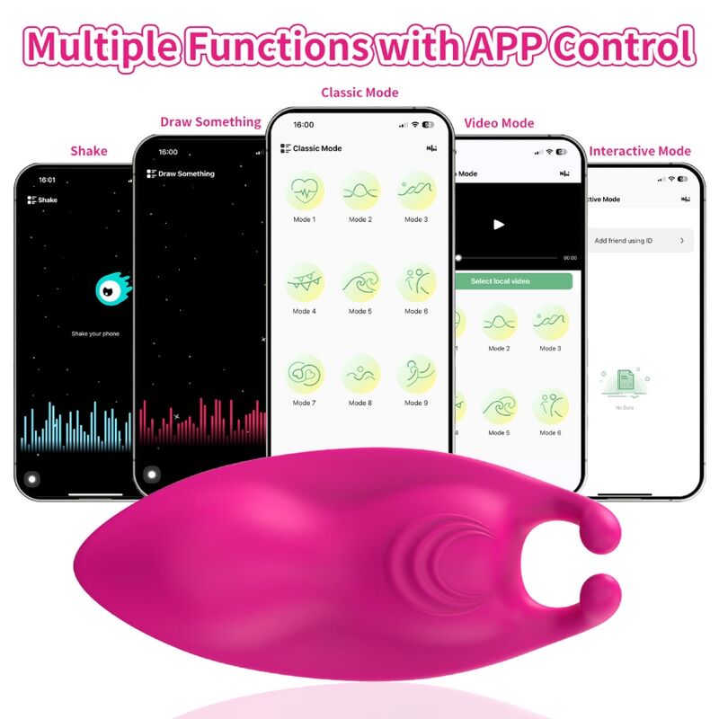 Armony - Honeybee Wearable Panties Vibrateur G-spot Fuchsia - Application Gratuite