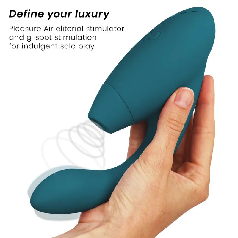 Stimulateur clitoridien et point G en silicone bleu pour plaisir personnel raffiné.