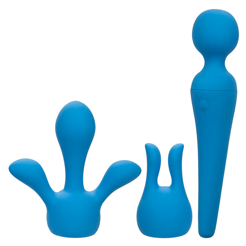 Calexotics - Couture Kit Vibrateur Wand 10 Vibrations Bleu