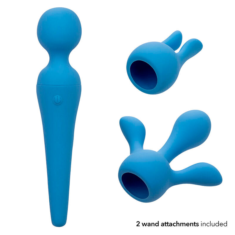Calexotics - Couture Kit Vibrateur Wand 10 Vibrations Bleu