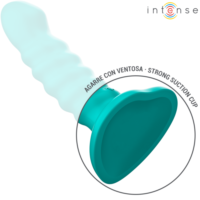Intense - Buffy Vibrateur Taille S Design Spirale 10 Vibrations Télécommande Bleue