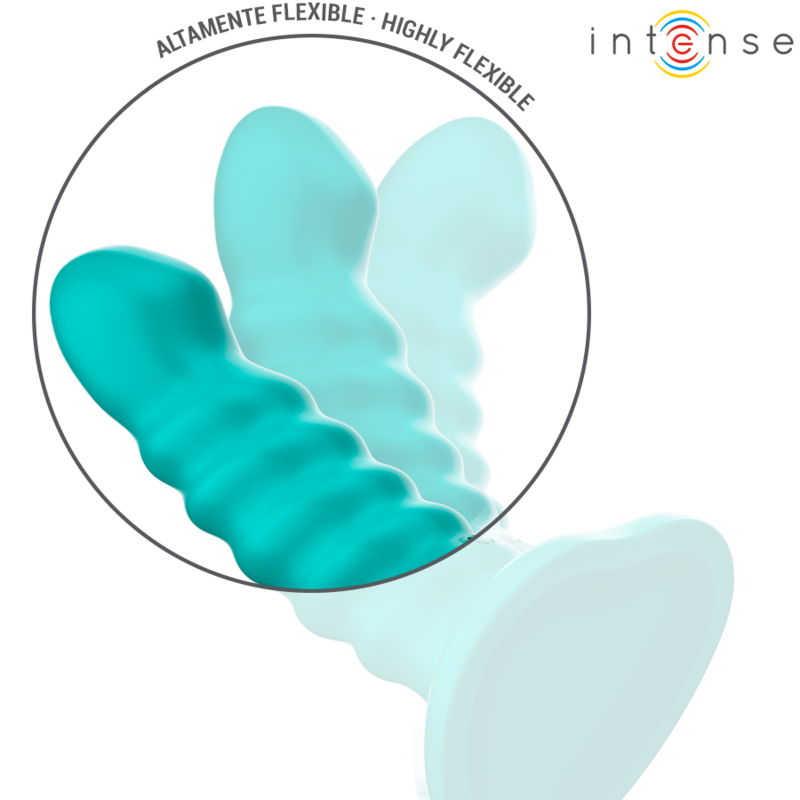 Intense - Buffy Vibrateur Taille S Design Spirale 10 Vibrations Télécommande Bleue