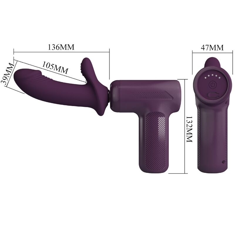 Pretty Love - Masseur Dj Scholar 5 Réglages Violet