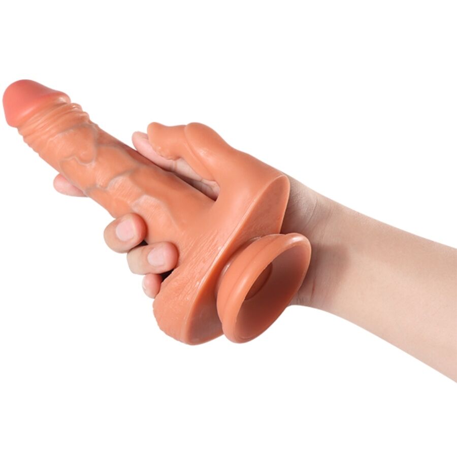Shequ - Julian Dildo et Stimulateur de Clitoris avec Vibration et Télécommande 16 Cm