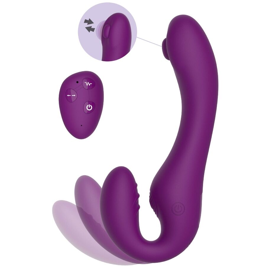 Xocoon - Vibrateur sans Strapless 2 en 1 avec Télécommande Violet