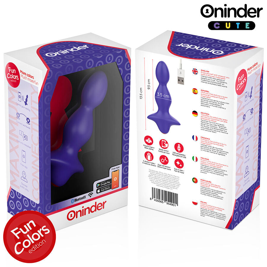 Oninder Cute - Dilatateur Anal Vibrant Love Butt - Application Mondiale Gratuite