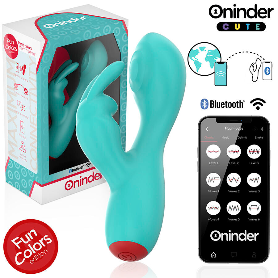 Oninder Cute - Vibrateur Clitorisé Love Bunny G-spot - Application Mondiale Gratuite