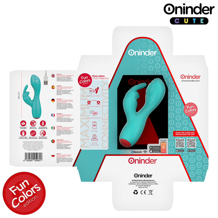 Oninder Cute - Vibrateur Clitorisé Love Bunny G-spot - Application Mondiale Gratuite