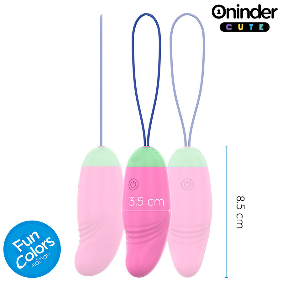 Oninder Cute - œuf en Silicone Vibrant et Rotatif à 360° - Application Mondiale Gratuite