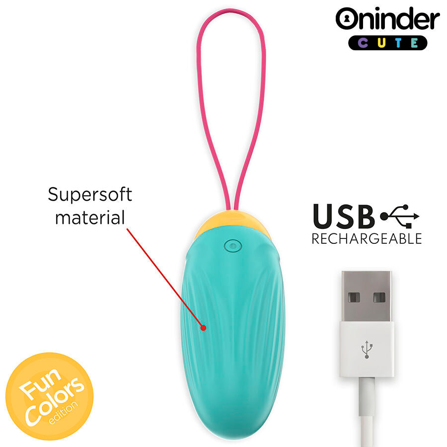 Oninder Cute - œuf Vibrant Love Pleasure - Pierres en Silicone Rotatives - Application Mondiale Gratuite