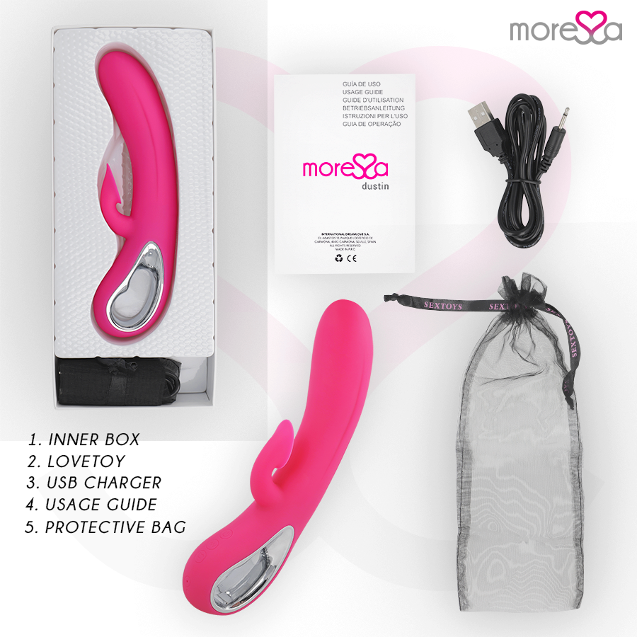 Moressa - Dustin Aspiration Clitoridienne et Vibrations Puissantes Silicone Premium Rechargeable