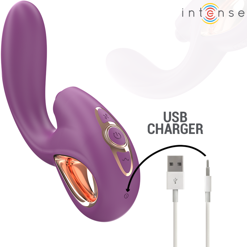Intense - Lali Vibrateur Multifonction Point G Tapping & Thrust & Vibration Violet