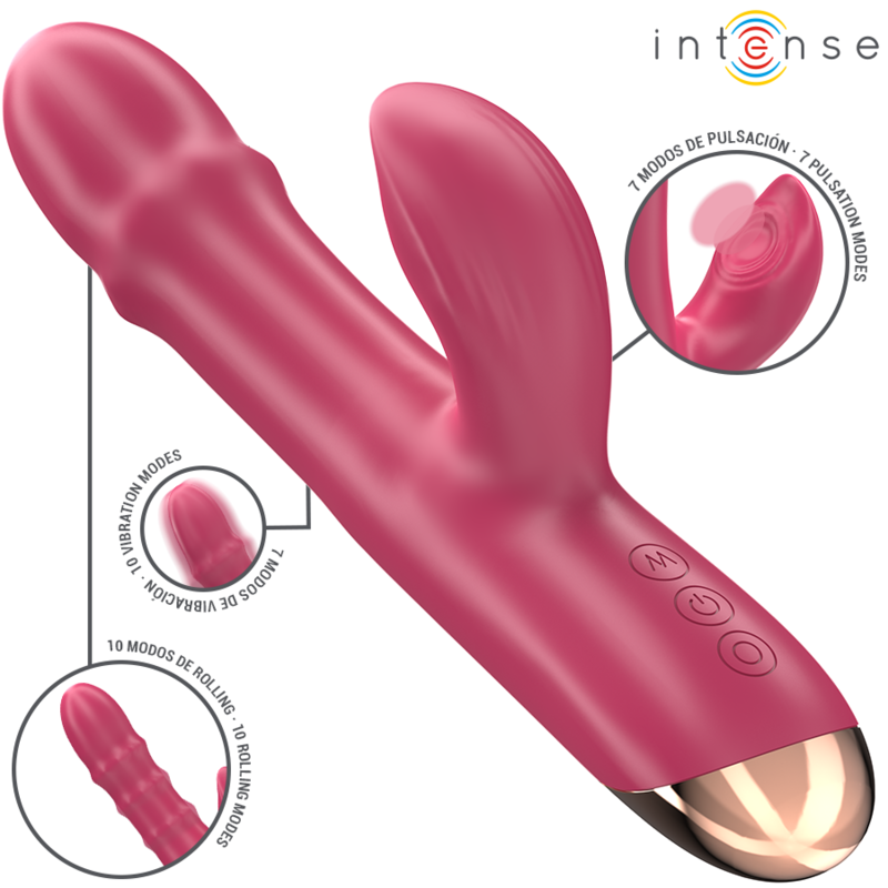 Intense - Chloe Vibrateur Multifonction 3 en 1 Rouge
