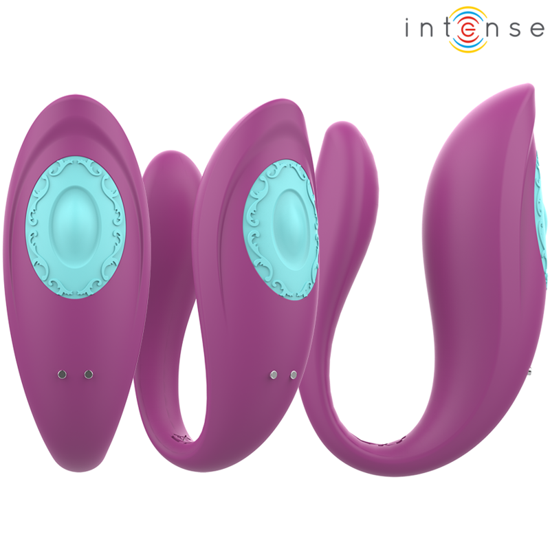 Intense - Annie Vibrateur et Stimulateur en U Violet Télécommande