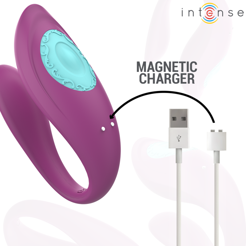 Intense - Annie Vibrateur et Stimulateur en U Violet Télécommande