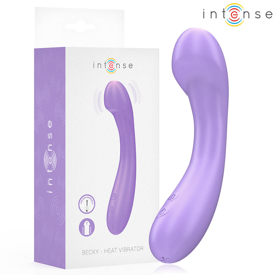 Intense - Becky Vibrateur 19 Cm Chauffant 7 Vibrations Violet
