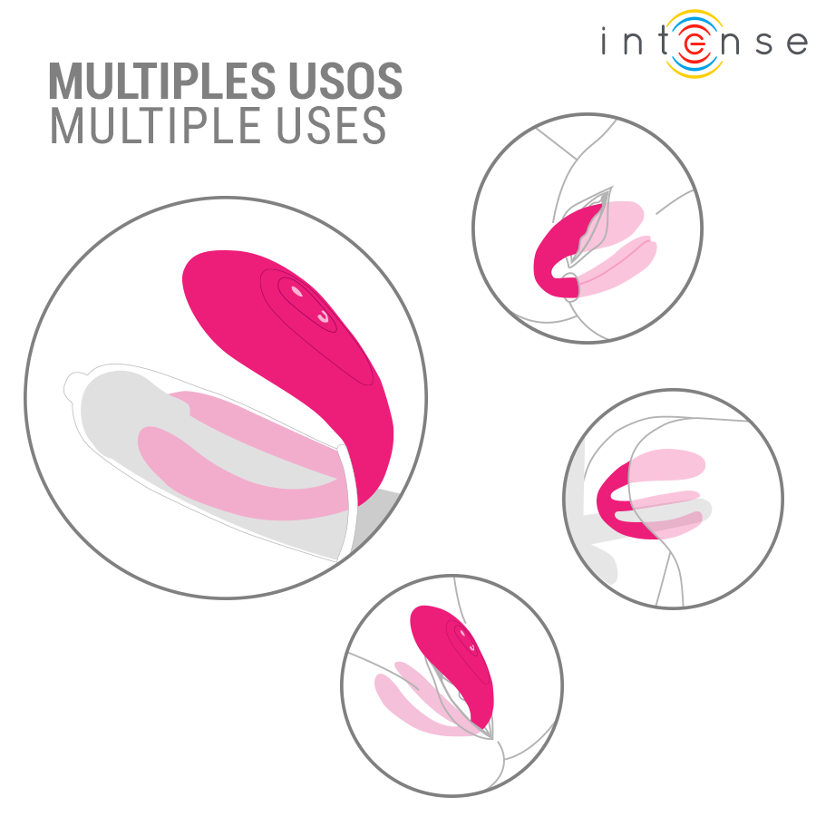 Intense - Julia Double Vibrateur à Pince Stimulateur avec Télécommande