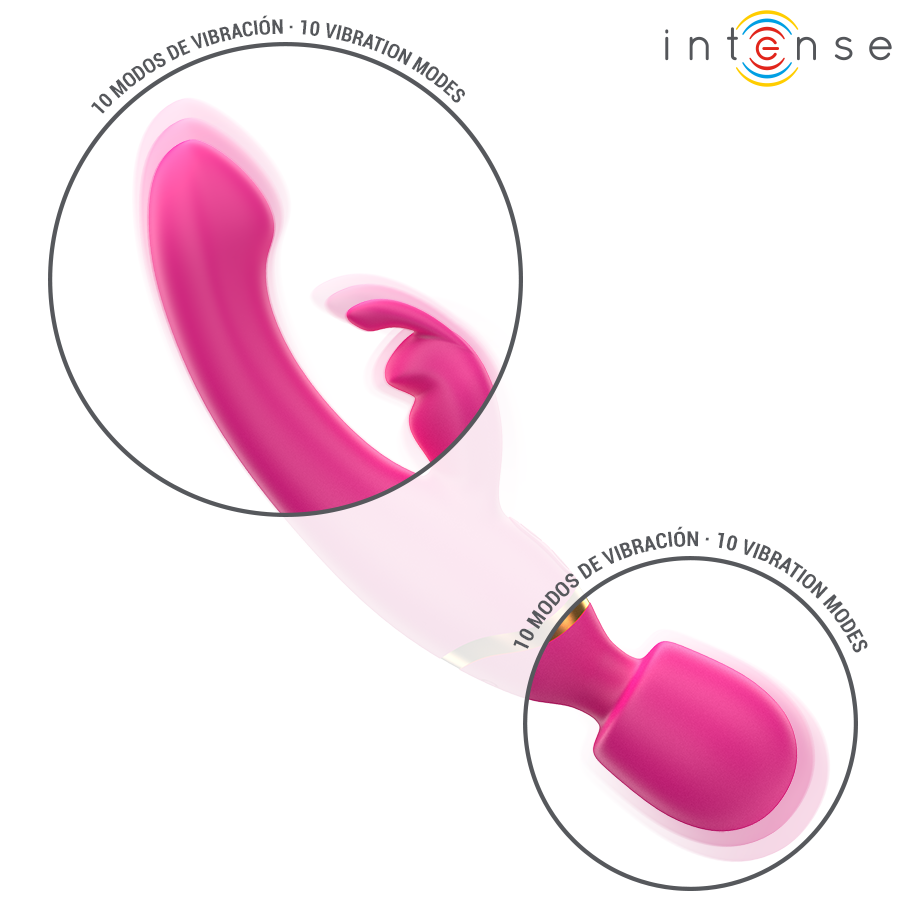 Intense - Vibrateur Double Winona Lapin et Baguette