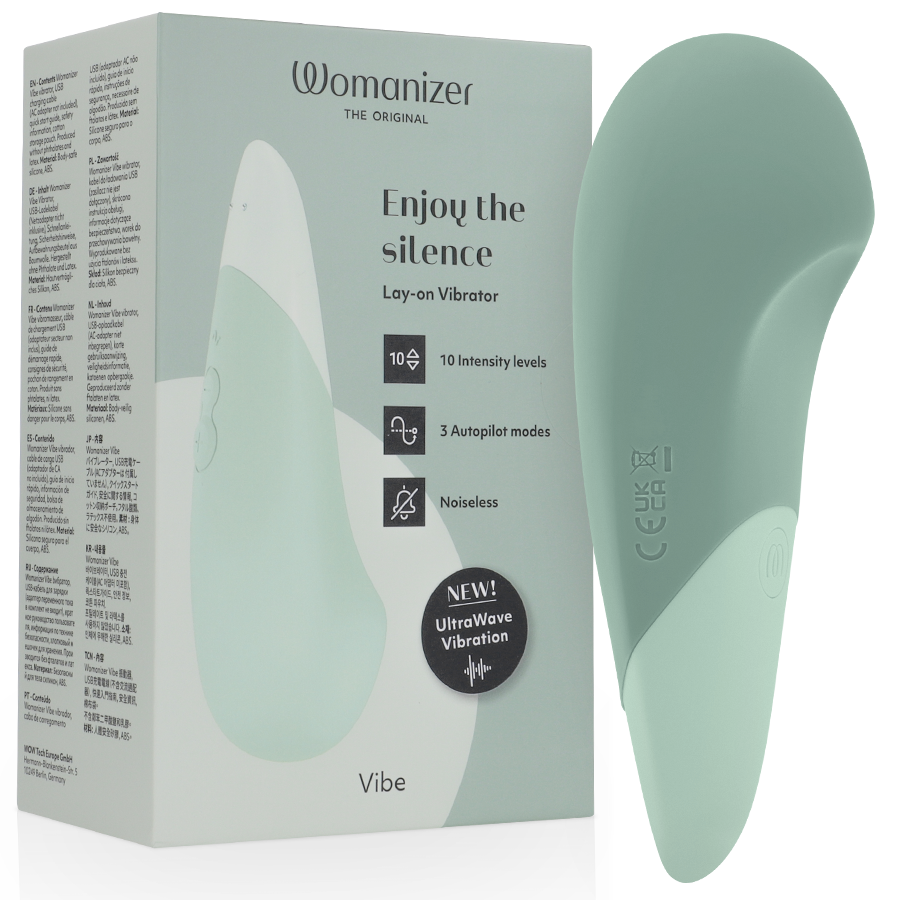 Womanizer - Vibromasseur Silencieux Vibe Lay-on Sage