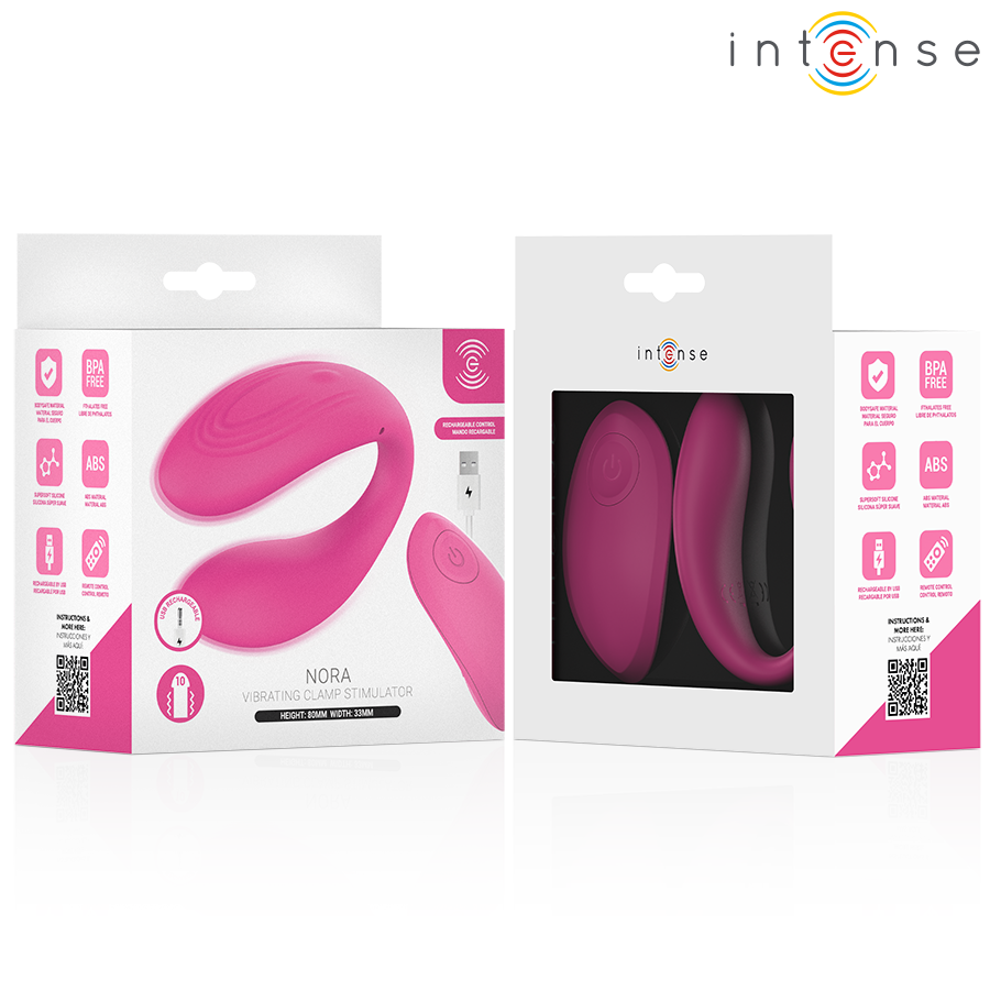 Intense - Nora Stimulateur à Pince Vibrante Rose