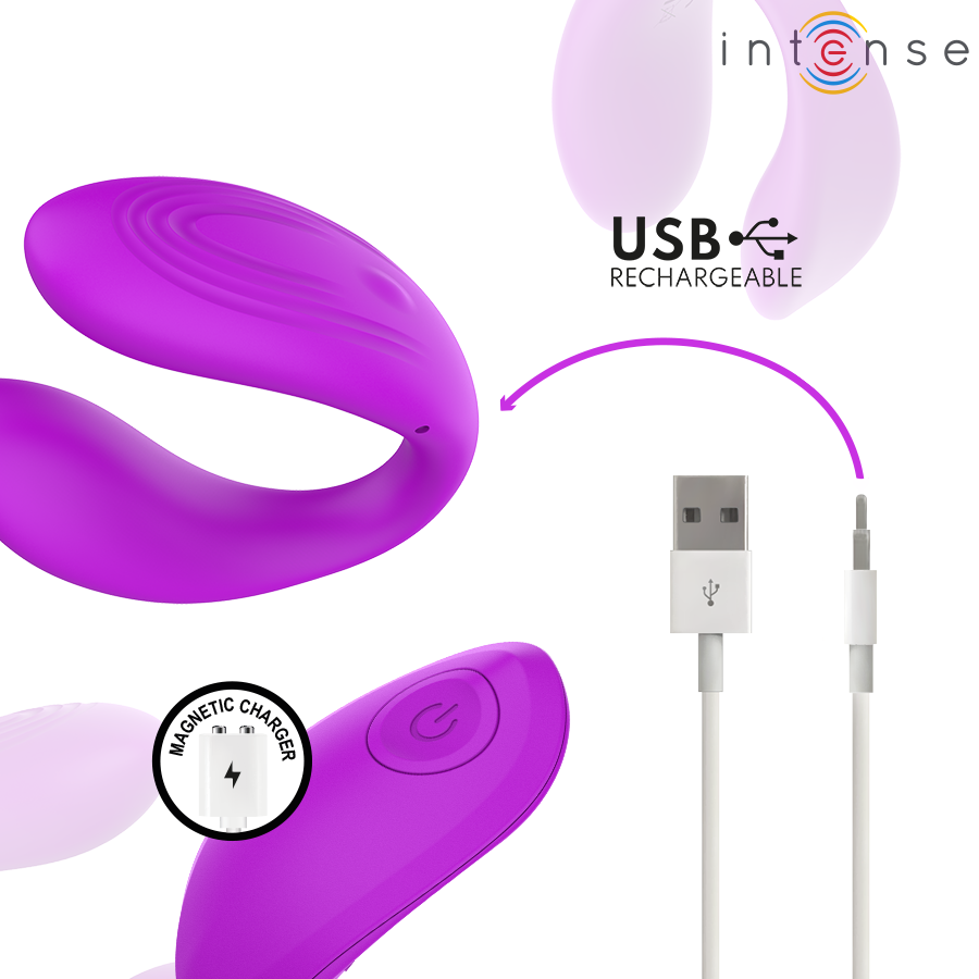 Intense - Nora Stimulateur à Pince Vibrante Violet