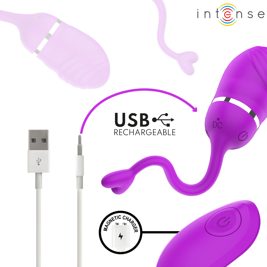 Intense - Sookie œuf Vibrant à Télécommande Violet
