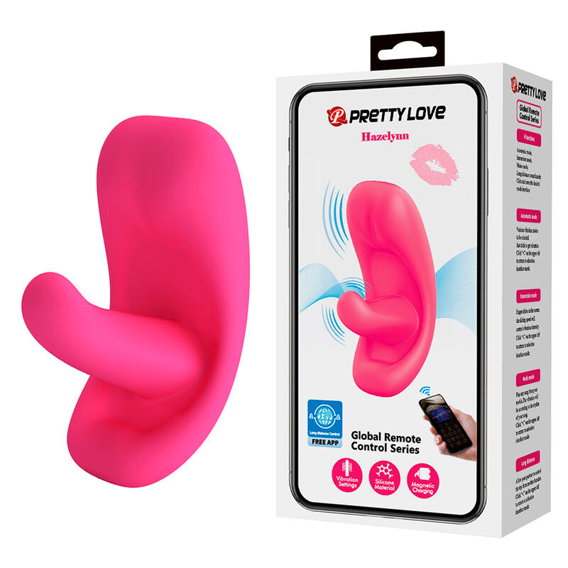 Pretty Love - Hazelynn Masseur Rose à 12 Fonctions Contrôlé par Application