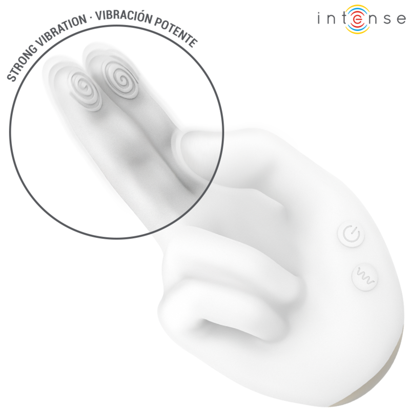 Intense - Jimmy Stimulateur Multifonction en Forme de Main avec Vibration et Chaleur