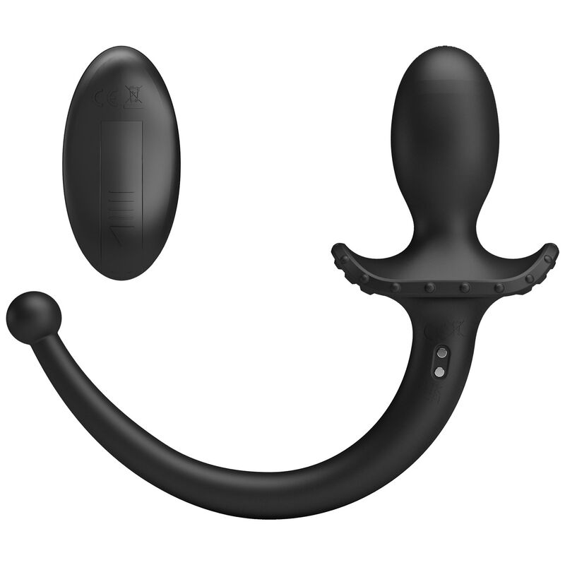 Mr Play - Vibrateur Anal et Périnéumien Noir avec Télécommande sans Fil