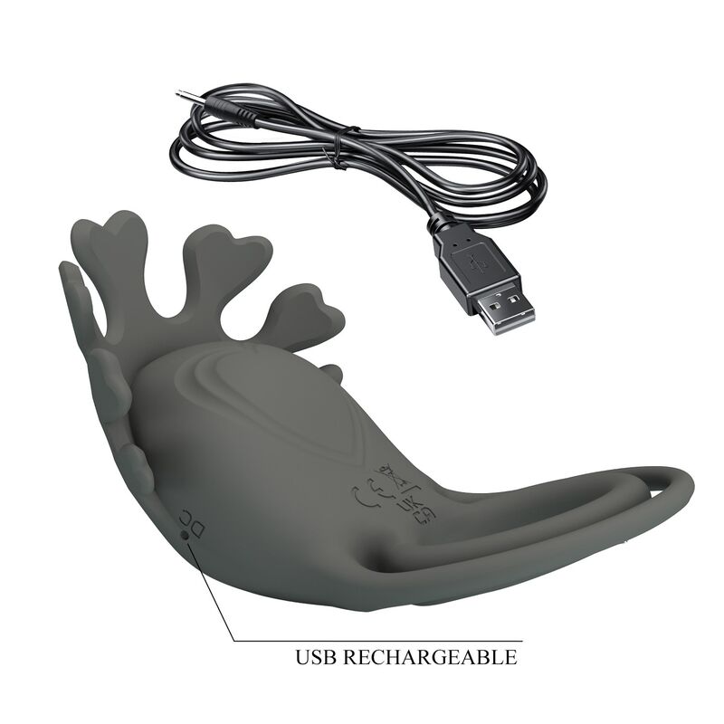Pretty Love - Anneau Vibrant Rechargeable avec Stimulateur