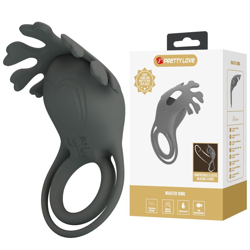 Pretty Love - Anneau Vibrant Rechargeable avec Stimulateur