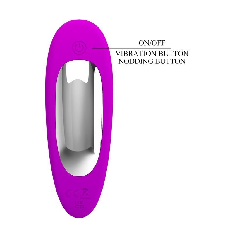 Pretty Love - Bauer Masseur de Prostate Rechargeable 12 Modes Violet