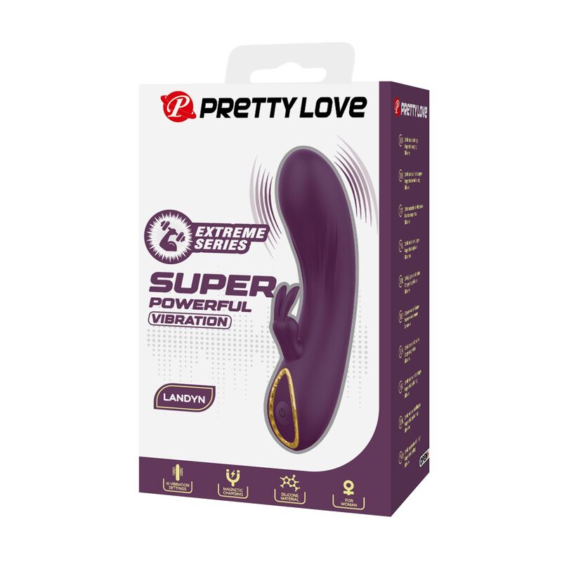 Pretty Love - Landyn Vibrateur Lapin Rechargeable 10 Fonctions Violet