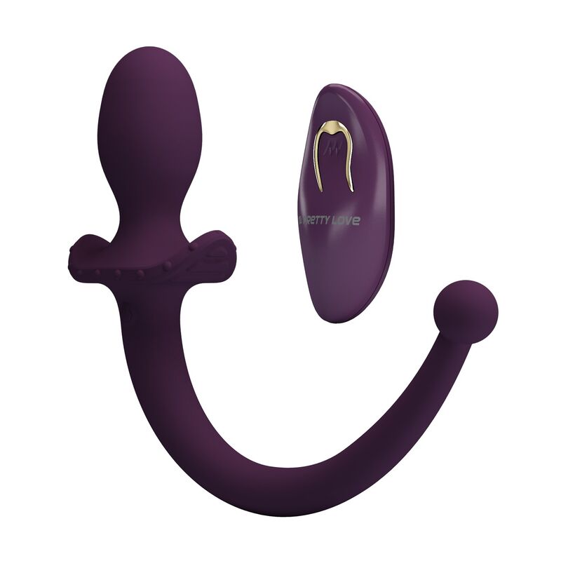 Pretty Love - Lioea Plug Anal Vibrant avec Queue 12 Fonctions Télécommande Violette