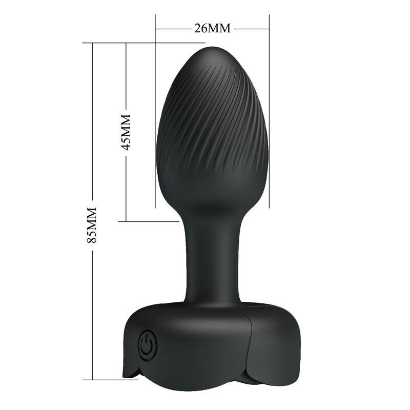 Pretty Love - Plug Anal Vibrant Rechargeable 10 Modes Noir